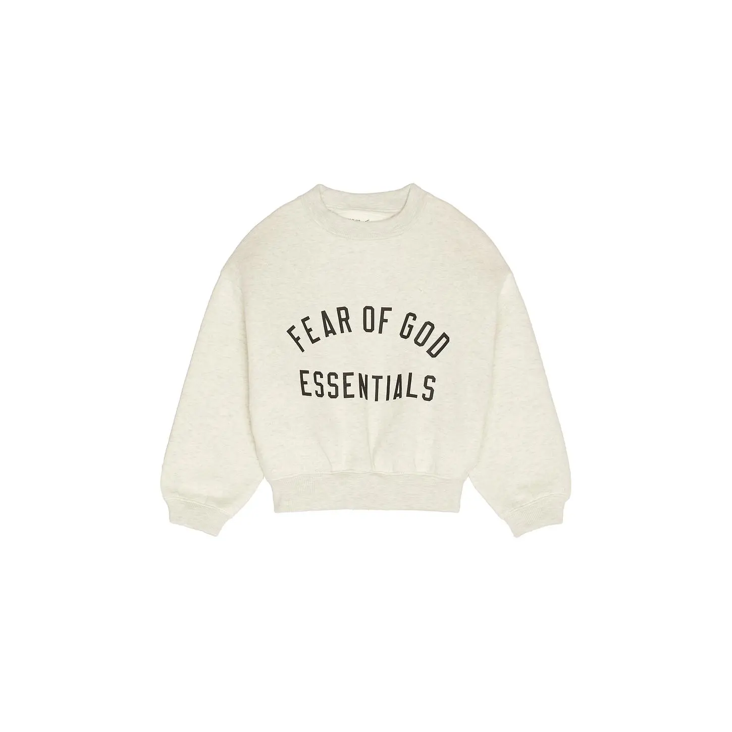Fear of God ESSENTIALS Kids Classic Crewneck Sweatshirt in Oatmeal Heather & Light Heather