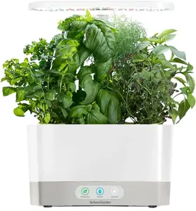 AeroGarden Harvest with Gourmet Herb Seed Pod Kit - Hydroponic Indoor Garden, White