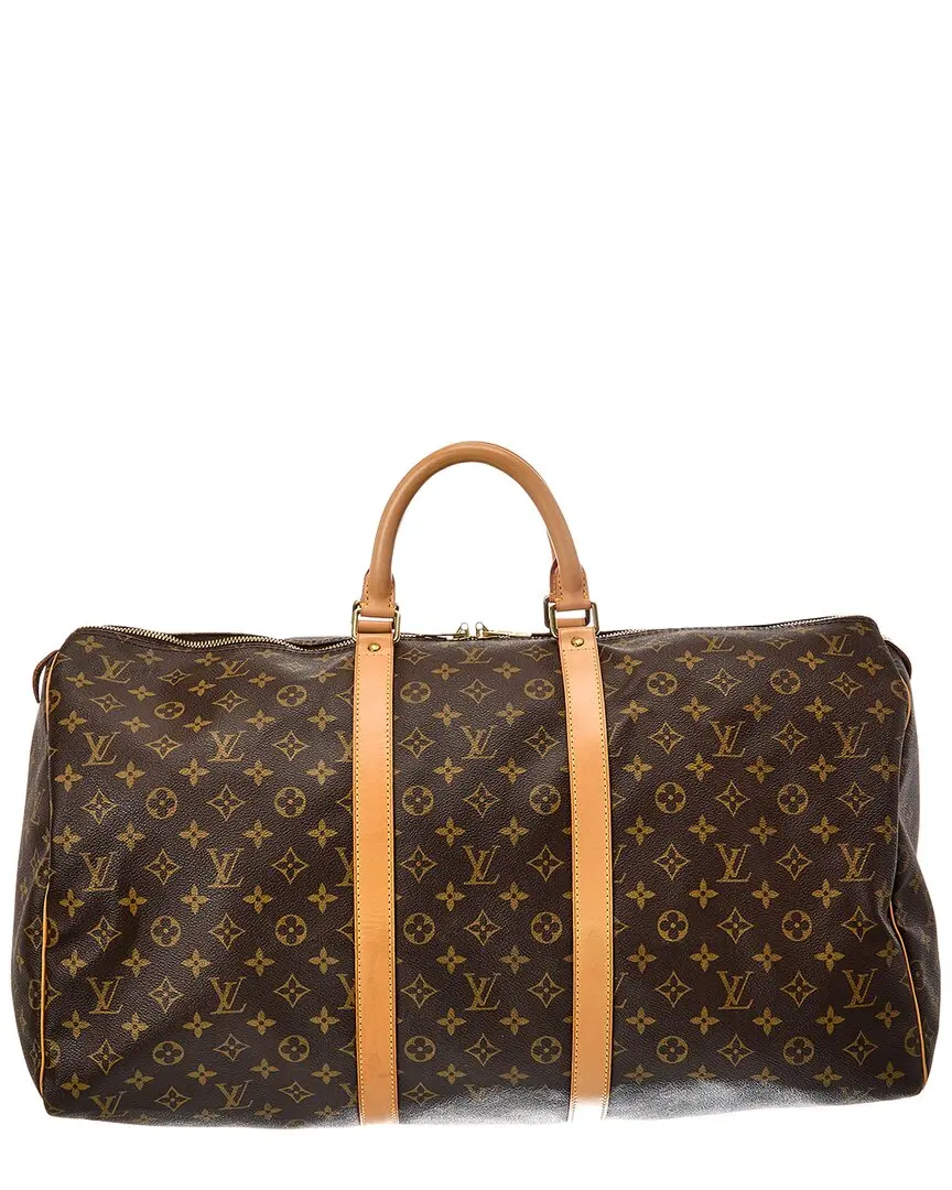 Louis Vuitton Brown Monogram Keepall 55(Authentic Pre-Loved)