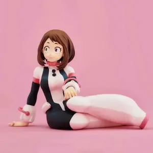 MHA Hero Academia Uraraka Ochako Figurine Collection anime Doll Toys Toga Himiko Sitting Action Figure Model Boy Girl gift 10cm No Box