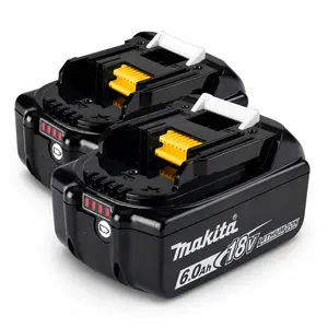 Makita 18V 6Ah LXT Lithium-Ion Battery BL1860B Replacement for Power Tools - Fast Charging, LED Indicator, Heavy-Duty & Shock Resistant