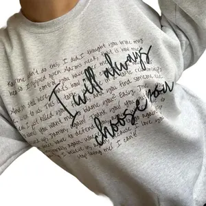 The Vampiree Diaries Delena Crewneck, I Will Always Choose You Quote Sweatshirt