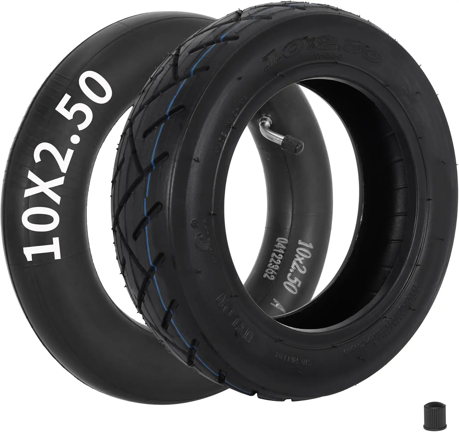 RUTU 10 X 2.50 Tire and Inner Tube Set Replacement for Self Balancing Electric Scooter, 10 Inch Inner Tube Fits 36V 48V 400W 500W 800W Hub Motor Mijia M365 JINK-tire-tube-23-UK