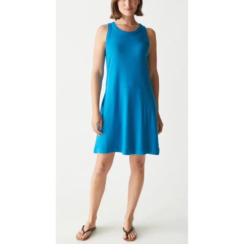 Eliza Above The Knee Dress- Pacific Blue **Final Sale**