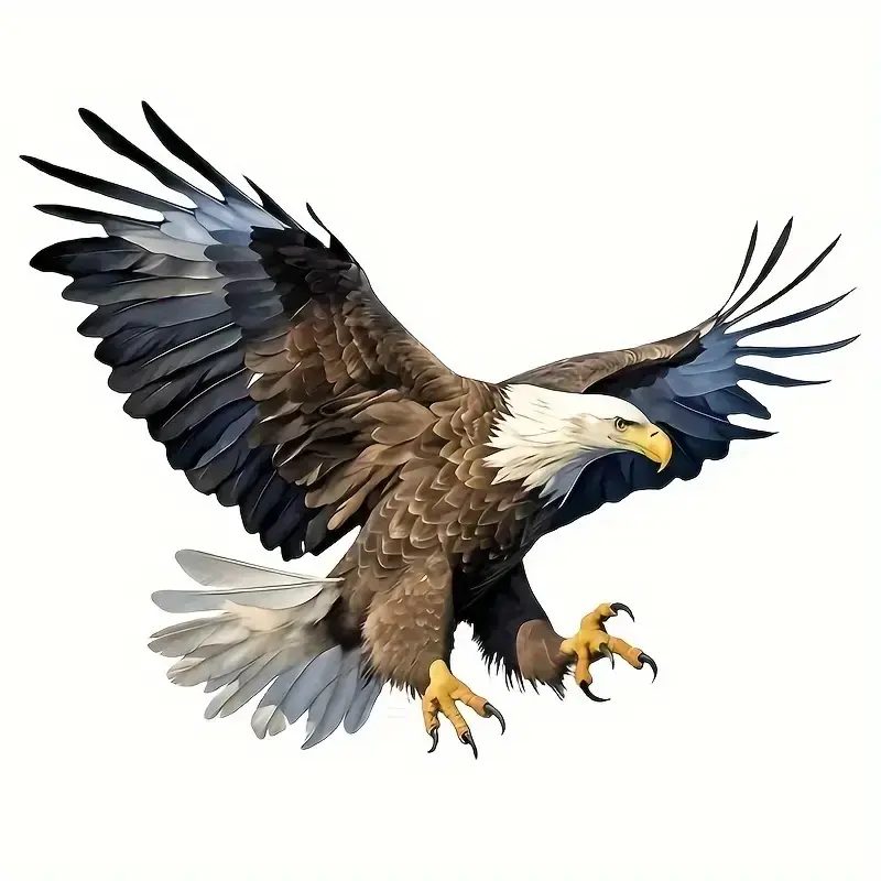 Majestic Eagle Vinyl Sticker Decal, Car Decals, Durable Car Decoration for Cars Trucks Suvs Windows Laptops Walls Motorcycles, Scratch Resistant PVC
