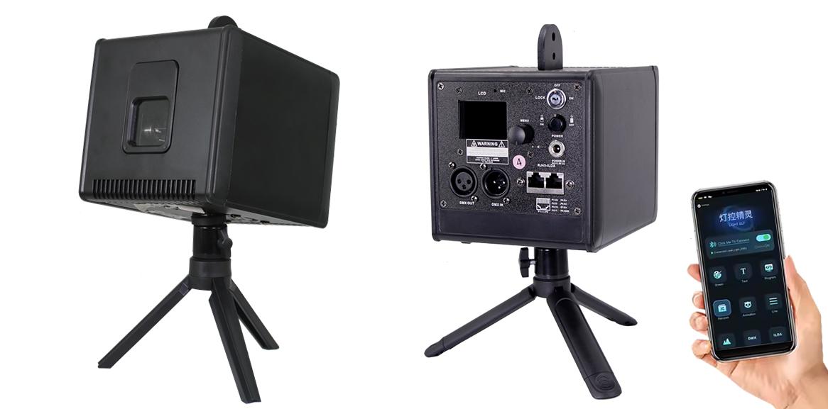 3W Par DJ Light RGB Full Color 3D Animation Patterns ILDA Light Sound Switch DMX Control Strobe Party Light for Halloween Christmas Disco Dancing Birthday Bar