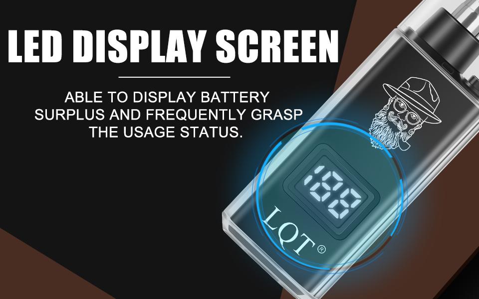 LQT Rechargeable Nose & Ear Hair Trimmer for Men, USB-C Electric Nose Hair Remover with LCD Display, Painless Dual Edge Blade Grooming Tool