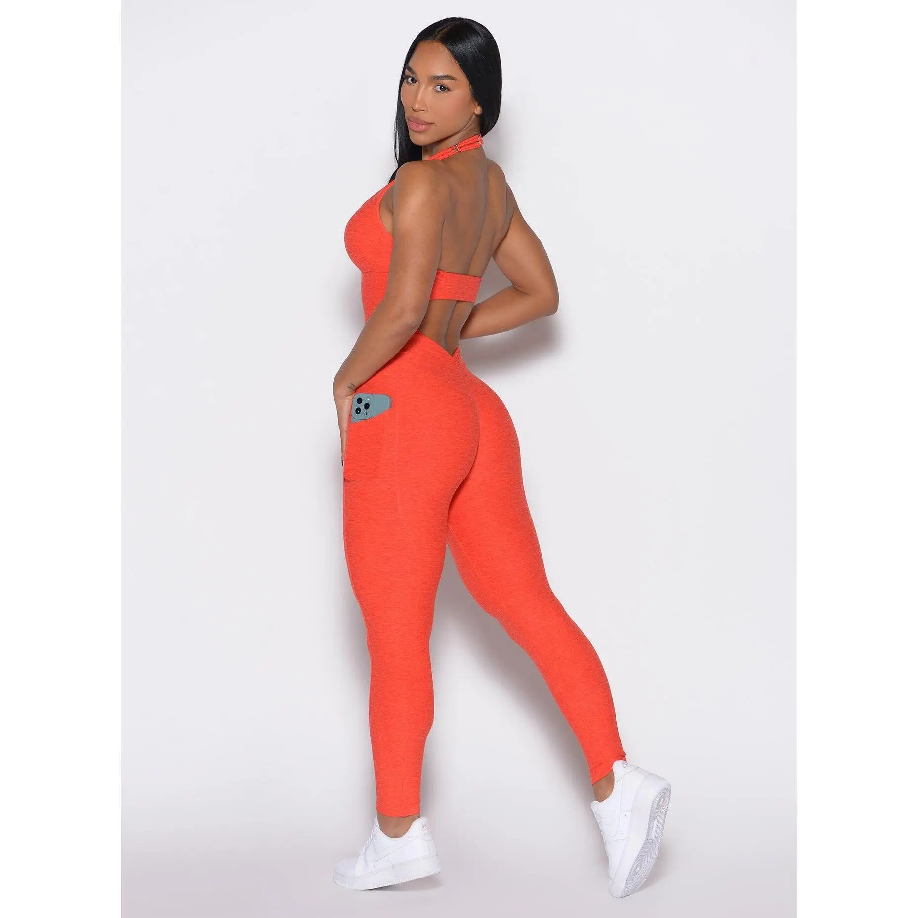 Backless Pocket Bodysuit