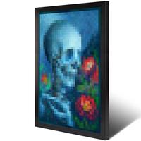 BlackFramed-Skull and Roses