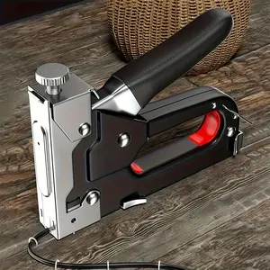 4 in 1 Indoor Decoration Stapler with 4000 Staples and Removal Tool, Durable Carbon Steel Structure for DIY Fabric Cable and Wall Projects