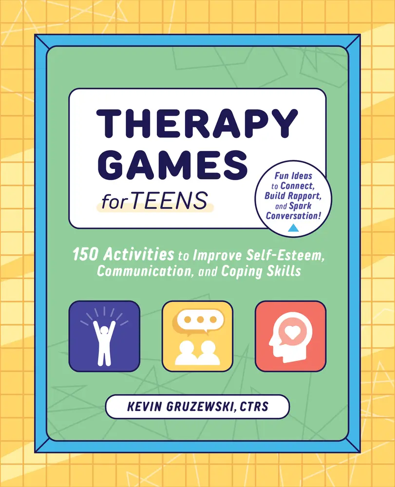 Used Book - Therapy Games for Teens Workbook: 150 Inclusive Therapy Games with Practical and Doable Step-by-Step Instructions to Improve Self-Esteem, Communication, and Develop Coping Skills by Kevin Gruzewski (Paperback, English), 1.17 Pounds