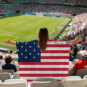 The U.S. flag，2026 Football match,Select from multiple countries - 3x5 Feet Large Size - Football, Fan Seating Cheers Props, Durable Sports Event Cheer Flags, For Football Fields, Sporting Events, Holiday Celebrations, and Home Yards