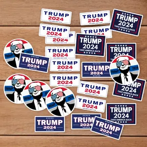 Stickers Pack 20 Pcs Trump Bottle Aesthetic Laptop 2024 Vinyl Luggage Bumper Guitar Colorful Car Water Skateboard Waterproof Bike