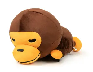 Bape Sleep Milo Plush Backpack Brown