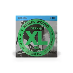 D'Addario XL Nickel Electric Guitar Strings 08-38 Extra Super Light