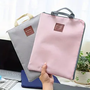 Office bag, multi-layer A4 file bag, handheld iPad computer bag, mobile phone, Oxford canvas briefcase