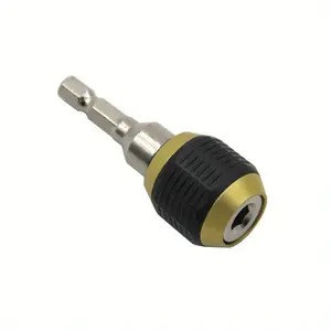 1pc Drill Chuck, 2.36inch/60mm, Screwdriver Impact Driver Keyless Adaptor 1/4 ''Hex Shank Drill Bit Tool Quick Change Convertor Adapter Tool