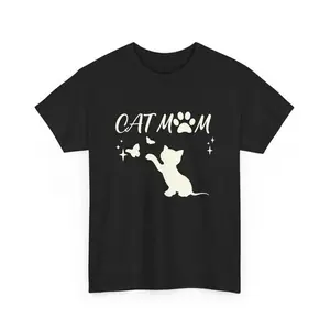 Men's cat ownership and affection for cats, targeting cat lovers and pet owners Graphic T-Shirt - Short Sleeve Crew Neck Regular Fit Casual Wear | Soft & Breathable Fabric, Durable Print, Everyday Comfort, Machine Washable, cute and playful graphic design