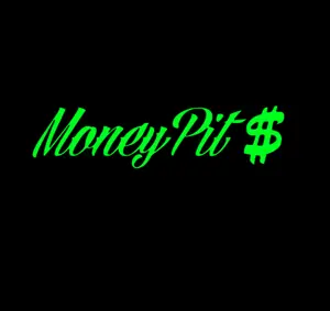 Money Pit $ Decal/Sticker for Car Truck SUV Home Decor Cell Phone Laptop Accesssories Vehicle Exterior Decoration Stylish Car Merch