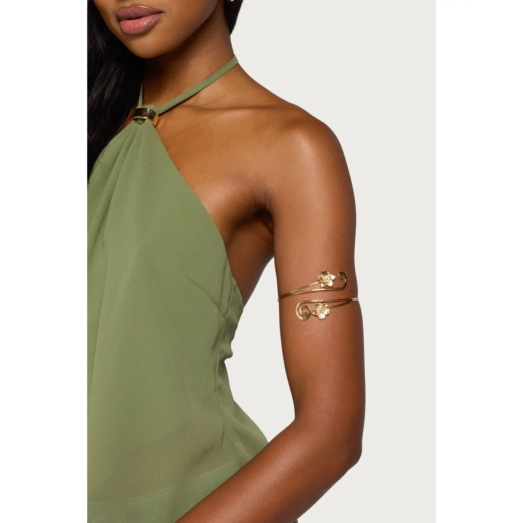Flower Swirl Arm Cuff
