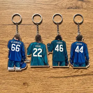 Off Campus Romance 2 Side Acrylic Keychain, Garrett Graham Keychain, Off Campus series, Gift For Fan