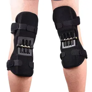 (1 Pair/Set) Thermal Guard Knee Support - Compression Therapy & Stabilizing Support, Spring Force Booster Technology, Muscle Soreness Relief Exercise Hiking