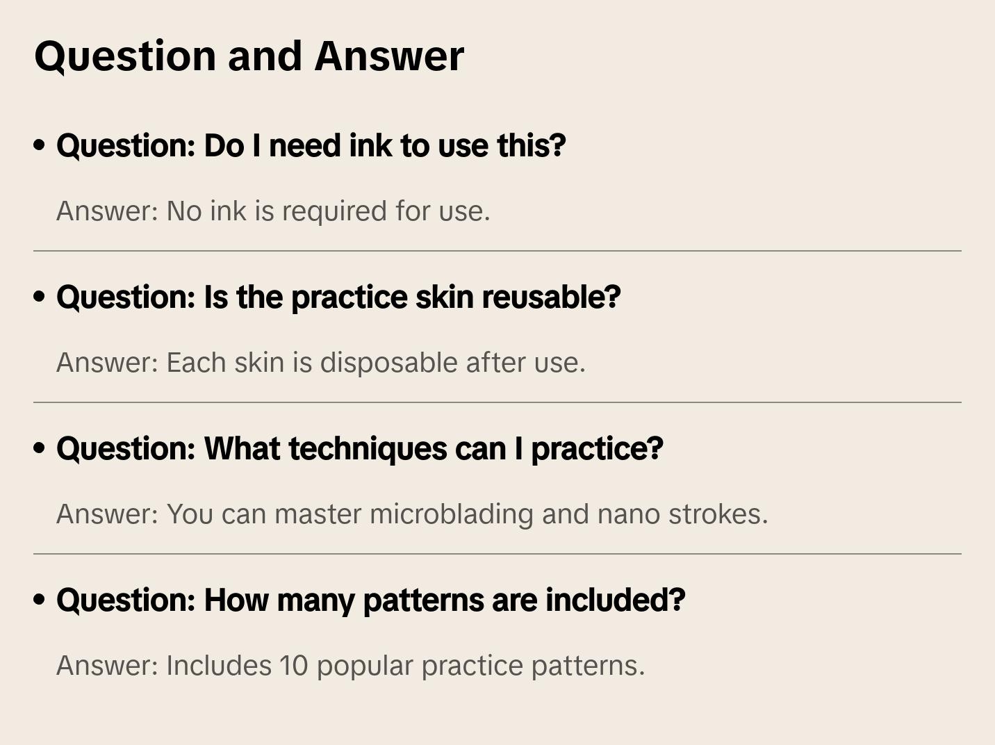 BRAWNA - 6 Pcs Inkless Double Sided PMU Microblading Eyebrow Practice Skin - Assorted Disposable PMU