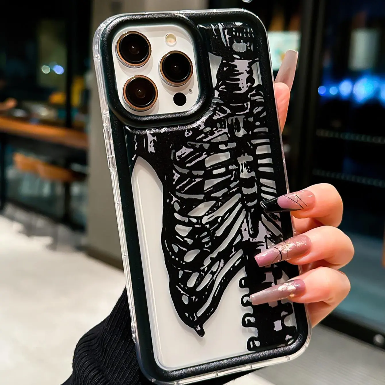 Skeleton Pattern Protective Phone Case, Decorative Phone Protector Cover, Phone Accessories Compatible With iPhone 7 8 XR XS 11 12 13 14 15 Plus Pro Max - TikTok Shop Skeleton Pattern Protective Phone Case, Decorative Phone Protector Cover, Phone Accessories Compatible With iPhone 7 8 XR XS 11 12 13 14 15 Plus Pro Max - TikTok Shop
