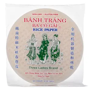 Three Ladies Rice Paper 16cm 12 oz Spring Foods Vietnamese Foods and Snacks