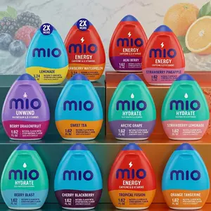 MiO Liquid Drink Mix Enhancer, Hydrate Energy and Sport Water Flavor Drops, Assorted Flavor Options, Easy Water Enhancer for Daily Use, 1.62 oz and 3.24 oz Bottles