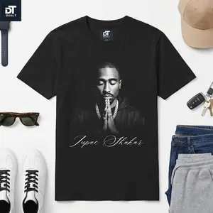 Túpac Amaru II Vintage Halftone Unisex Softstyle Graphic T-Shirt, 90s West Coast Hip Hop Rap Legend Tribute Streetwear Tee