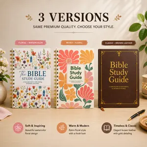 Bible Study Guide Journal, Complete Guide to Understanding All 66 Books of the Bible, Christian Study Notebook
