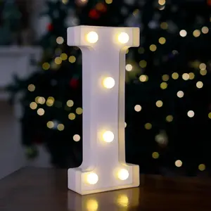 TRONSBOO LED Marquee Sign Light Up Letters, Alphabet Light Up Letters Sign, Battery Powered LED Letter Lights for Night Light, Wedding, Birthday, Party, Christmas or Home Decor (Letter I)