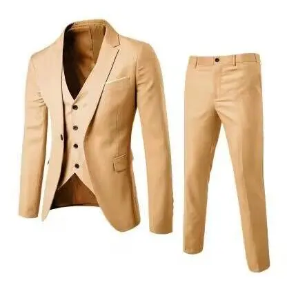 Two button double button khaki