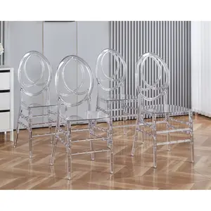 ARCH Wedding chair,dining chair,set of 4,plastic seat