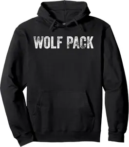 Wolf Pack Shirt,Leader of the Pack,Wolf Lover Bad Werewolf Pullover Hoodie