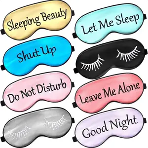 8 Pack Silk Sleep Mask for Women & Men, TikTok Viral Blackout Eye Mask with Adjustable Strap, Soft Lightweight Sleeping Eye Cover for Travel, Nap, Meditation & Deep Night Sleep