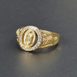 1pcs Tricolor Mexico For Rings Stone Jewelry Plated Golden ladies Luxury graceful Gift resizable