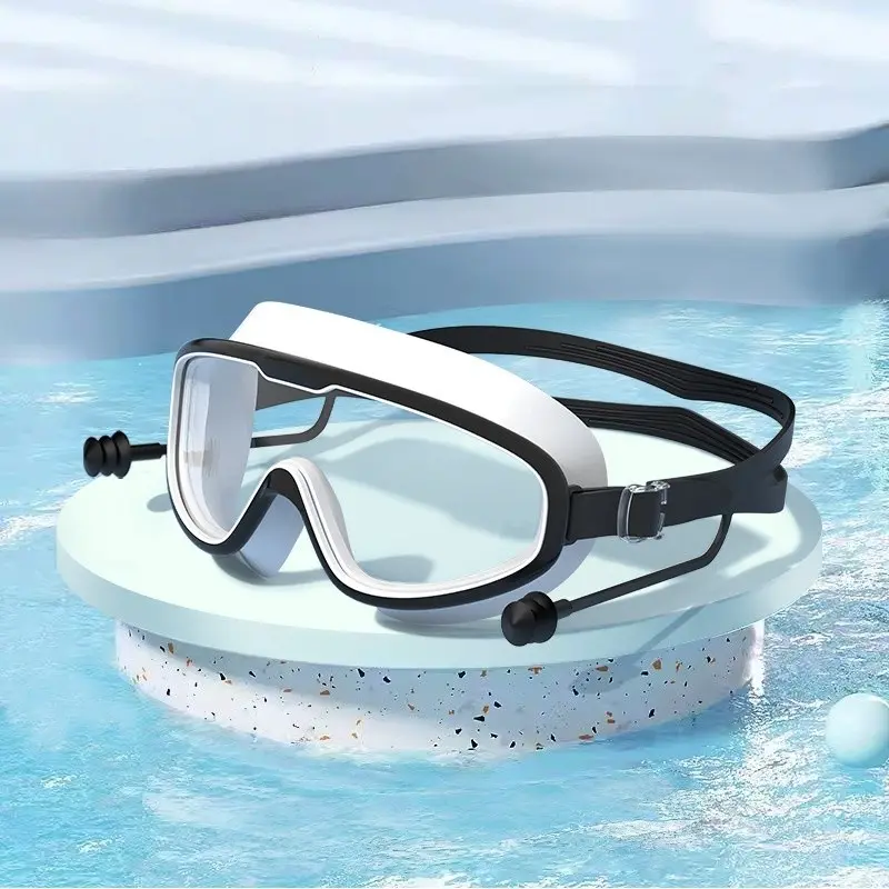 Unisex Adult Swimming Goggles, Water Goggles, Large Frame Design, Wide Vision, High-Quality Silicone, Anti-Leakage, Anti-Fog, HD Clarity, Outdoor Sports