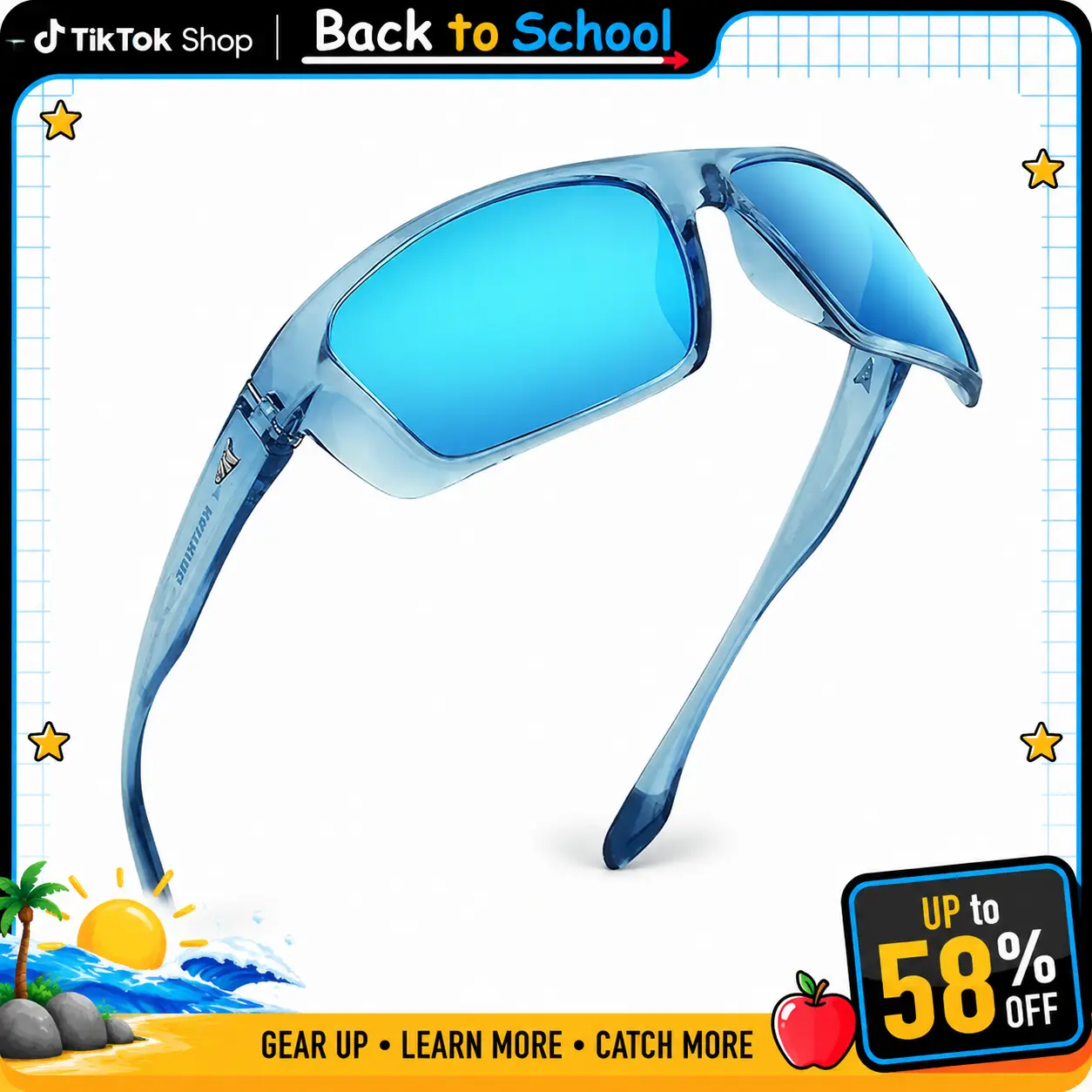 [Back to School Gift] KastKing Huzzah  OR Chippewa Polarized Sport Sunglasses for Men and Outdoor women, Ideal for Driving Fishing Cycling and Running, UV Protection，Best Gift for Fishing Mom,Summer Survivals ,4th of july accessories summervibes