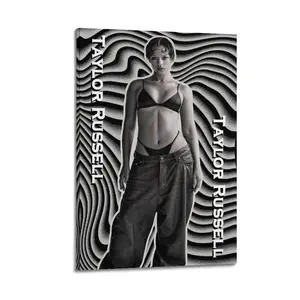 Taylor Russell Poster for Bedroom Aesthetic Canvas Wall Art Living Room Posters Painting Picture Print Modern Family Decor Artist Bathroom Poster
