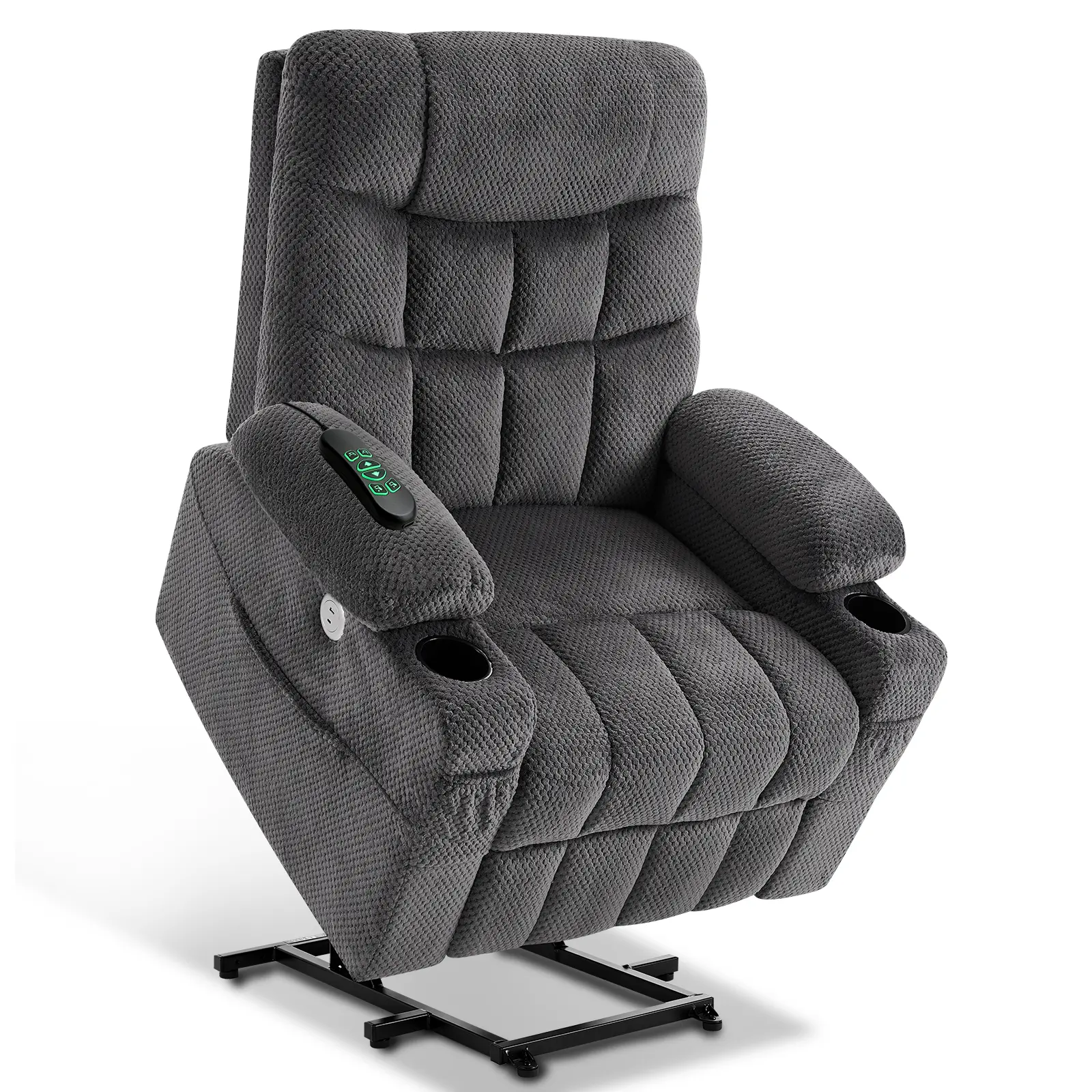 Dual Motor Power Lift Recliner Chair for the Elderly, Extra-Wide Infinite Position Lift Chair, 170° Zero-Gravity Recliner, Lay-Flat Reclining Chair for Big & Tall Adults, Heavy-Duty with Extended Footrest,chair for bedroom