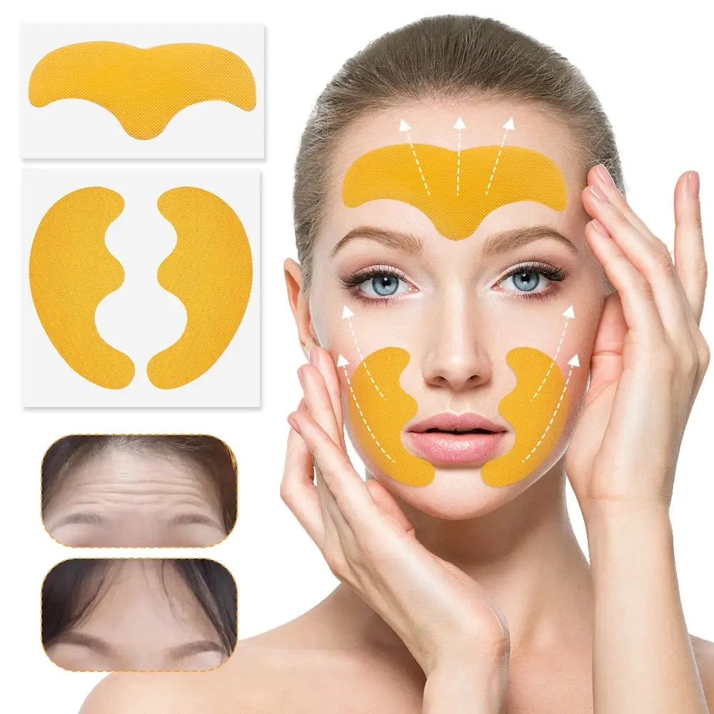 160Pcs Collagen Facial Mask Patches - Firming, Smoothing, and Compact Skin Sticker for All Skin Types, Unscented, Eye, Forehead, and Neck Sticker Pad for Glowing Skin, Beauty Products