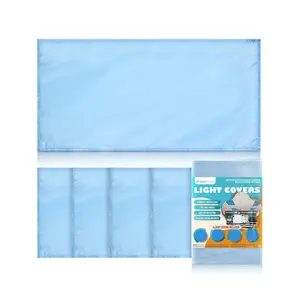 Fluorescent Light Covers For Ceiling Lights - Magnetic Tranquil Blue Cover For Fluorescent Or LED Fixture - Classroom Light Filters - Octo Lights