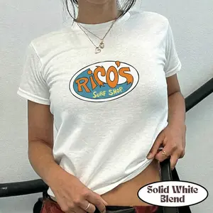 Baby Tee Hannah M0ntana Ric0 s Surf Shop Logo Baby Tee Disneyland Family Vacation Baby Tee Disneyworld Channel Baby Tee