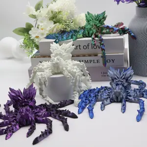 3D Printed Crystal Spider Statue Art Figurine, Realistic Design, Perfect Gift for Birthdays & Christmas, Decorative Home Accessory