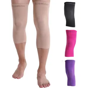 Doc Miller Knee Compression Sleeve Brace for Men & Women (Pair) Best Support for Workout Running ACL Arthritis Pain Relief