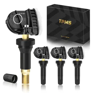 TPMS Ford 315MHz Pre-Programmed,Compatible with Explorer 2015-2024|Mustang 2015-2024|Edge 2015-2023/OE#F2GZ1A189A,F2GT1A180AB(Set of 4) Tire Pressure Monitoring Sensor
