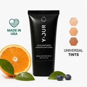 Y'OUR Tinted Daily Moisturizer - Lightweight Face Base with Vitamin C, E & White Tea - Anti-Aging Skincare with SPF30 Protection Moisturizing Hydrate