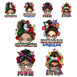 Mexican Themed Heat Transfer Vinyl Kit, 8 Counts/set Vibrant Color Heat Transfer Sticker, DIY Decorative Sticker for T-shirt, Bag, Hat